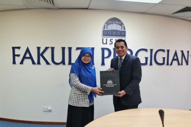 Penandatangan MoU Tri Dharma Perguruan Tinggi Fakultas Kedokteran Gigi Unissula Bersama Fakultas Pergigian Universiti Sain Islam Malaysia